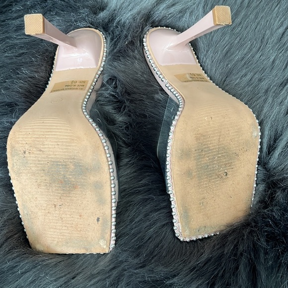 Nude Clear Open Toe Pump - Picture 3 of 4